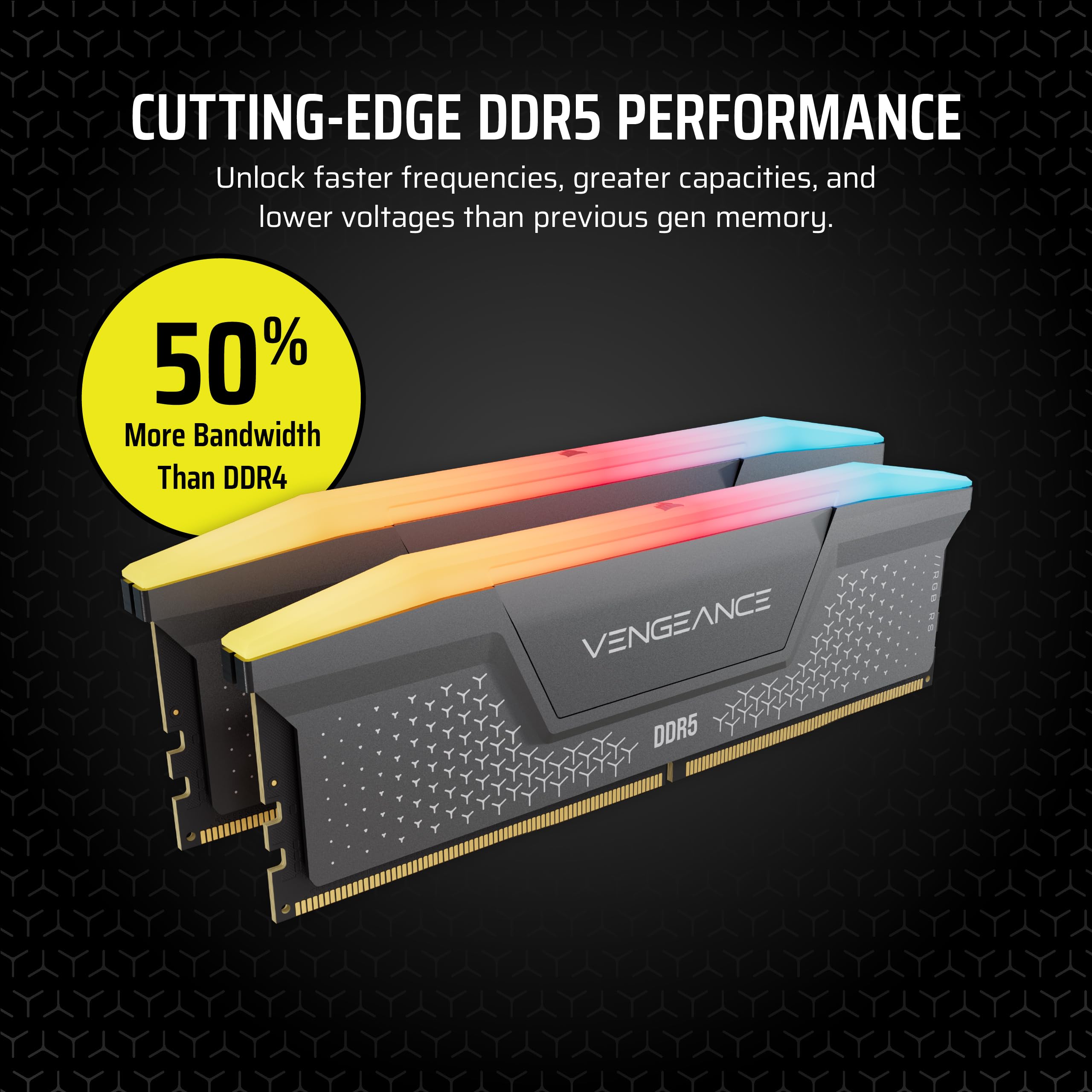 CORSAIR Vengeance RGB RS DDR5 RAM 32GB (2x16GB) Up to 6000MHz CL36-44-44-96 1.35V AMD Expo Intel XMP Computer Desktop Memory – Gray (CMG32GX5M2E6000Z36) 🍁 All In One Marketplace Canada