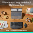 Logitech Ergo M575S Wireless Trackball Mouse, Wireless Ergonomic Mouse with Bluetooth and Encrypted Dongle, Comfortable Thumb Control, Precise and Smooth Tracking, for PC/Mac - Graphite Blue Ball 🍁 All In One Marketplace Canada