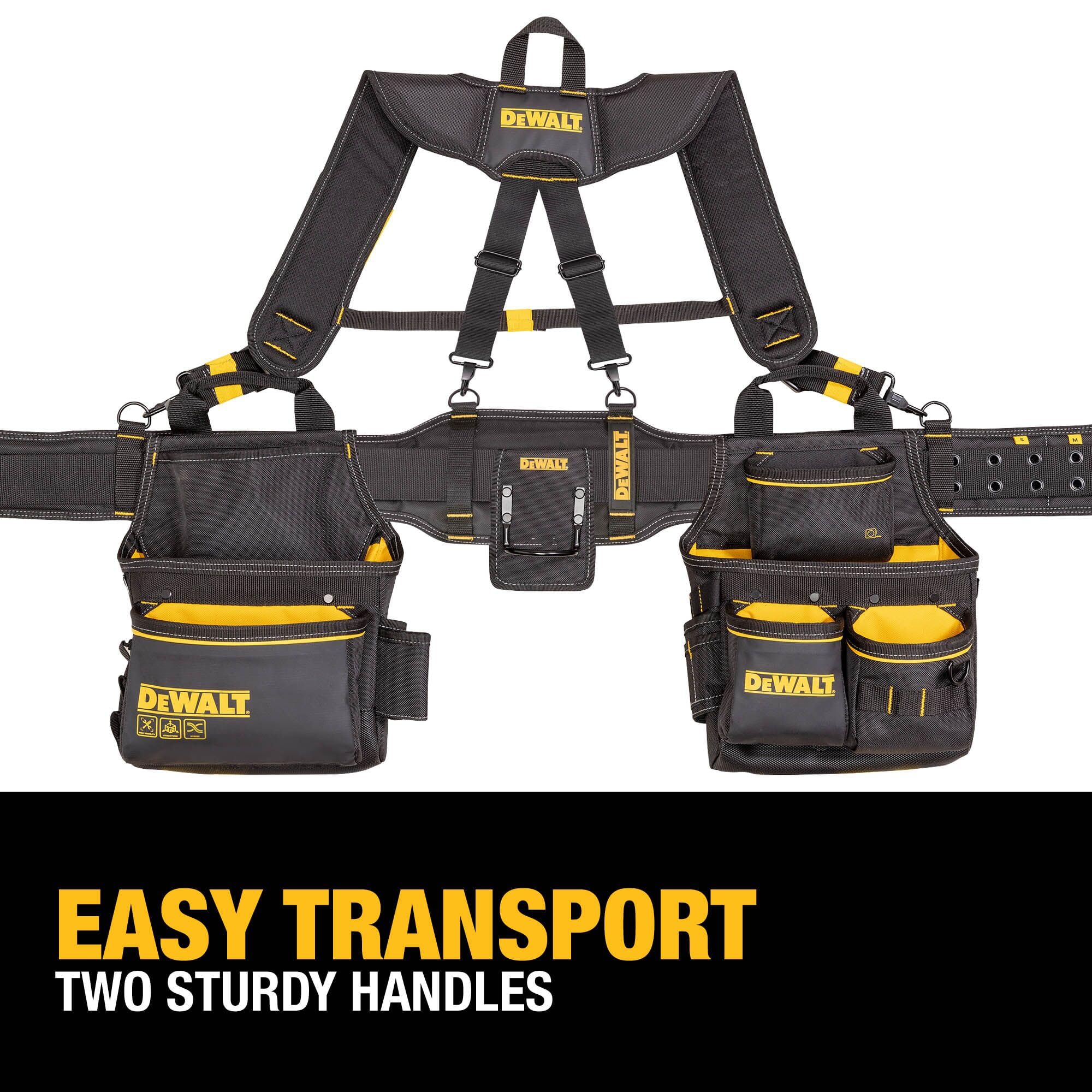 DEWALT Tool Rig Professional Tool Belt with Padded Suspenders, 25 Pockets, Durable Design, Adjustable (DWST540602) 🍁 All In One Marketplace Canada