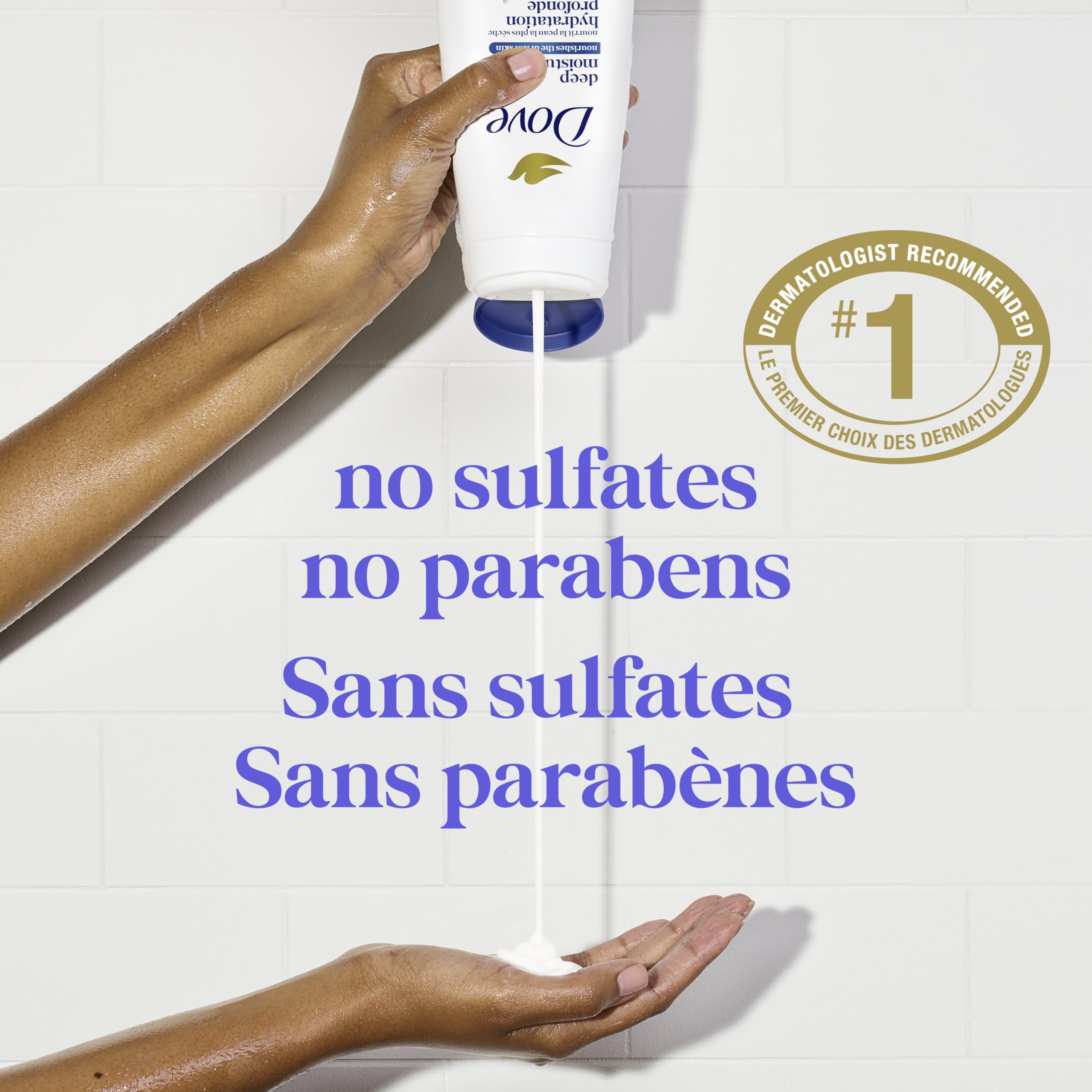 Dove Body Wash Deep Moisture, for 24hr Lotion-Soft Skin Moisturizing Skin Cleanser with No Sulfates No Parabens, 325mL (Pack of 4) 🍁 All In One Marketplace Canada