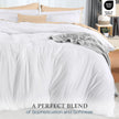 Utopia Bedding Duvet Cover Queen Size Set with Pillow Shams - Comforter Cover with Zipper Closure, 90X90 Inches & Pillow Shams 20X26 Inches (White) Comforter Not Included 🍁 All In One Marketplace Canada