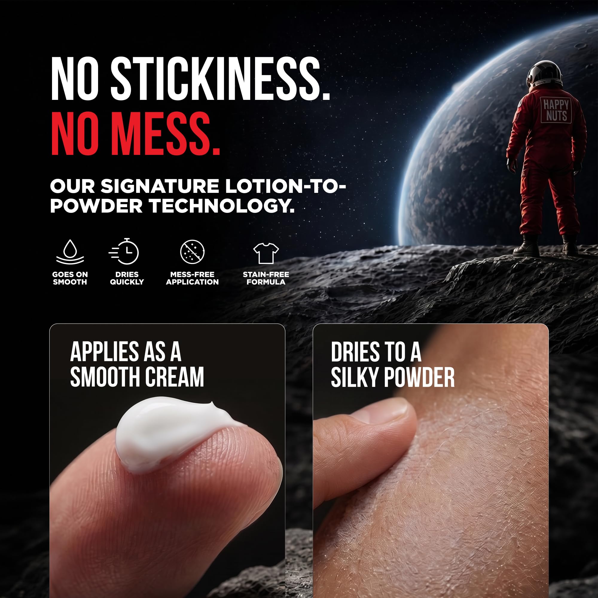 Happy Nuts Comfort Cream Deodorant For Men: Anti-Chafing Sweat Defense, Odor Control, Aluminum-Free Mens Deodorant & Hygiene Products for Men's Private Parts 🍁 All In One Marketplace Canada