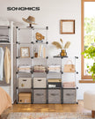 SONGMICS Cube Storage Organizer, 16 Cube Closet Organizers 48.4 x 12.2 x 48.4 Inches, White ULPC44L 🍁 All In One Marketplace Canada
