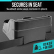Moblorg Small Center Console for Cars, Trucks, Minivans, SUVs, Vehicle Organizer, Cup Holders, Recycled Plastic, Made in USA (Black) 🍁 All In One Marketplace Canada