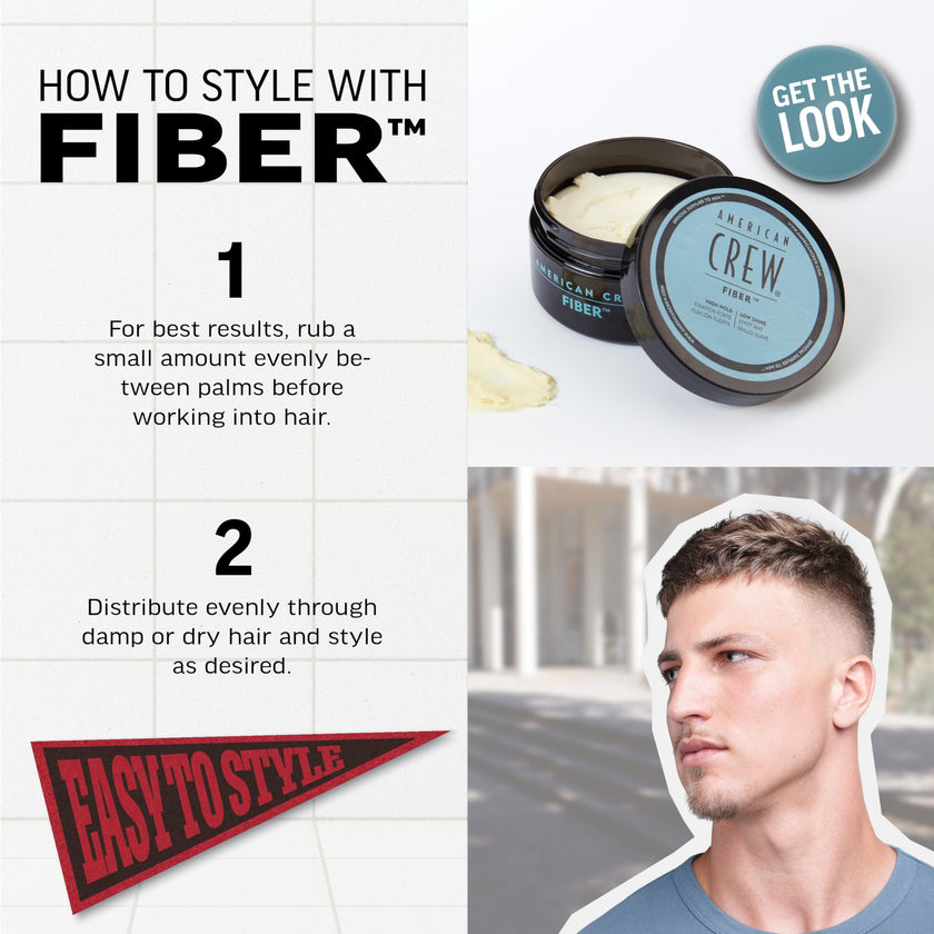 American Crew Men's Hair Fiber, Like Hair Gel with High Hold & Low Shine, 3 oz 🍁 All In One Marketplace Canada