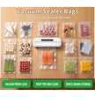 300 Count Vacuum Sealer Bags - Food Saver Bag (8x12,7x10,6x8) Precut Quart for Vacuum Seal, Meal Prep,Sous Vide, BPA Free, Heavy Duty, Commercial Grade Freezer Bags 🍁 All In One Marketplace Canada