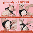 rabbitgoo Cat Harness and Leash for Walking, Escape Proof Soft Adjustable Vest Harnesses for Small Medium Cats, Easy Control Breathable Reflective Strips Jacket, XS, Black 🍁 All In One Marketplace Canada