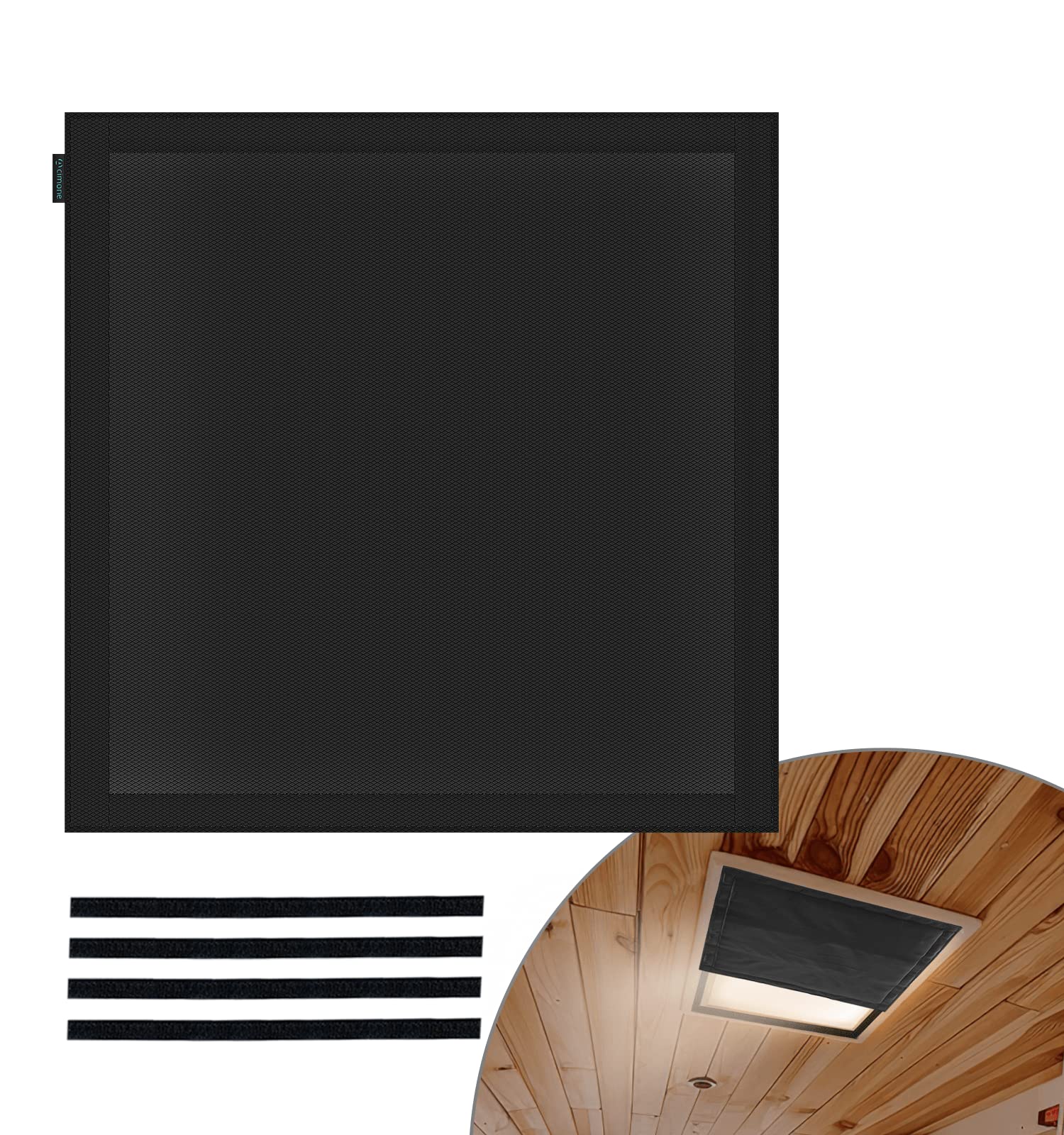ACIMONE RV Skylight Window Shade, 16 x 16 Inches Magnetic Foldable RV Insulated Roof Vent Sun Shade, Blackout Shade for RV Vent, Skylight & Small Window, UV Protection, No-Tool Installation, Black 🍁 All In One Marketplace Canada
