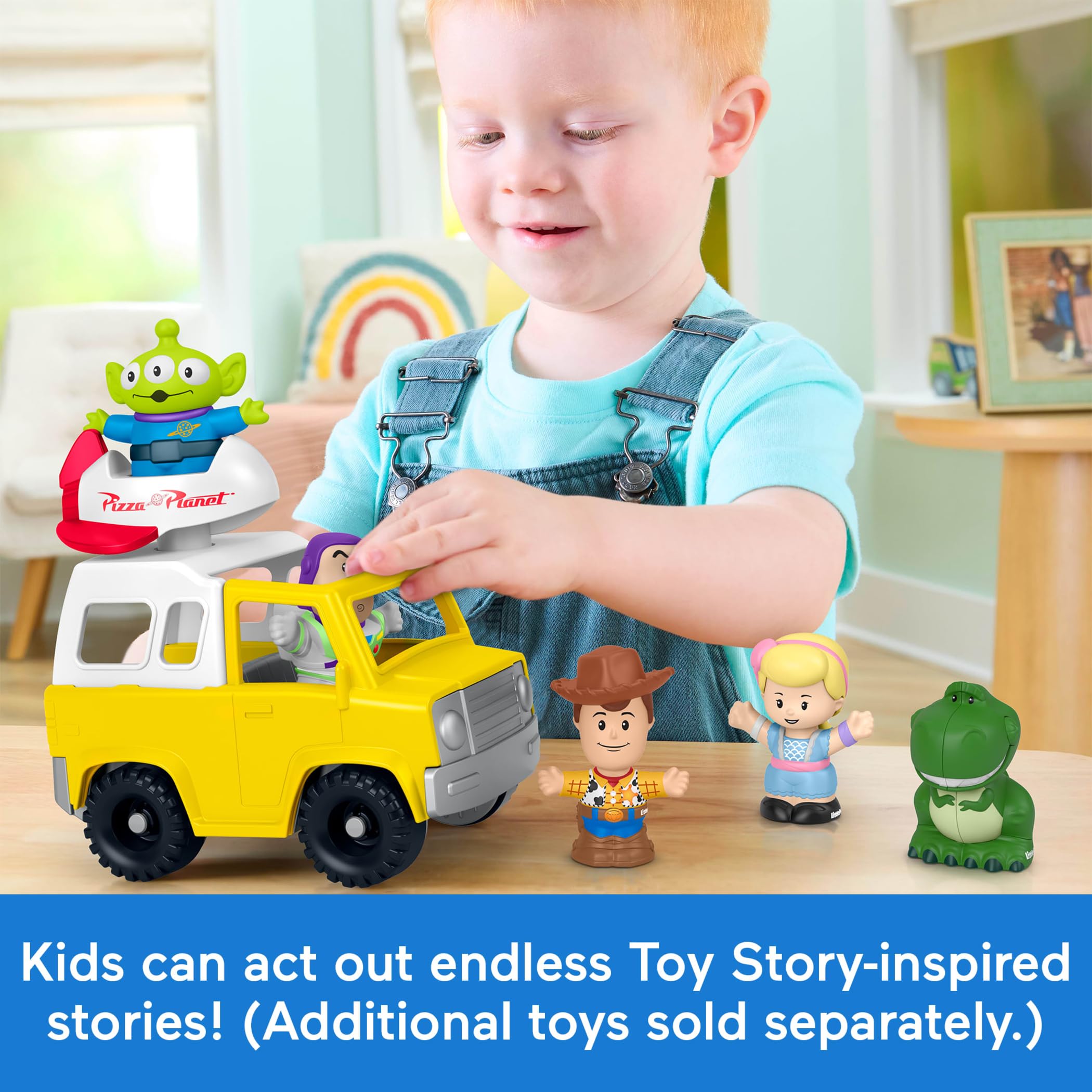 Fisher-Price Little People Toddler Toy Disney & Pixar Toy Story Pizza Planet Truck with Buzz Lightyear & Alien Figures for Kids Ages 18+ Months 🍁 All In One Marketplace Canada