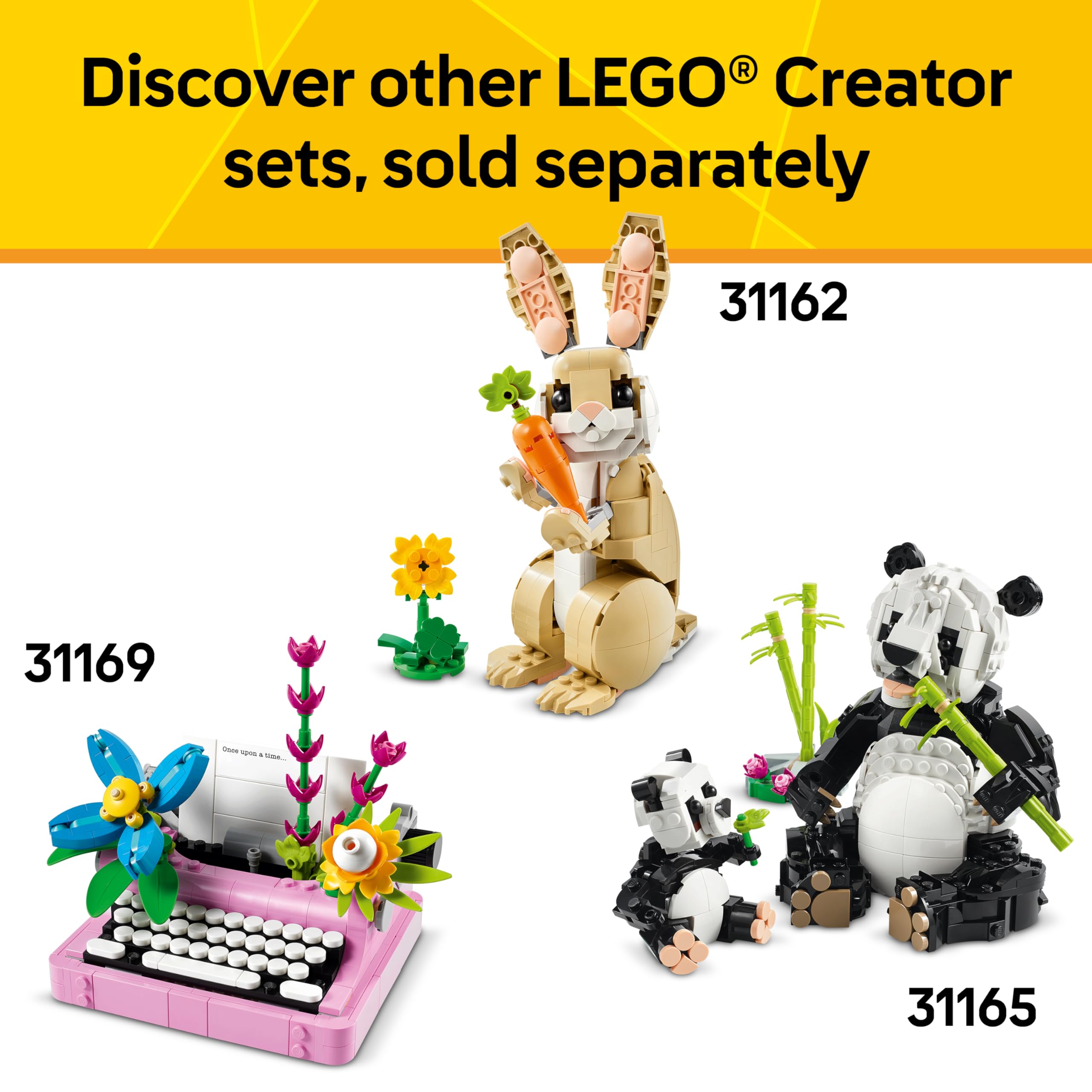 LEGO Creator 3 in 1 Playful Cat Toy - Building Toy with 3 Building Options, Cat, Dog, or Pigeon - Animal Figures for Kids, Girls and Boys, Ages 8+ - Gift Idea for Birthday - 31163 🍁 All In One Marketplace Canada