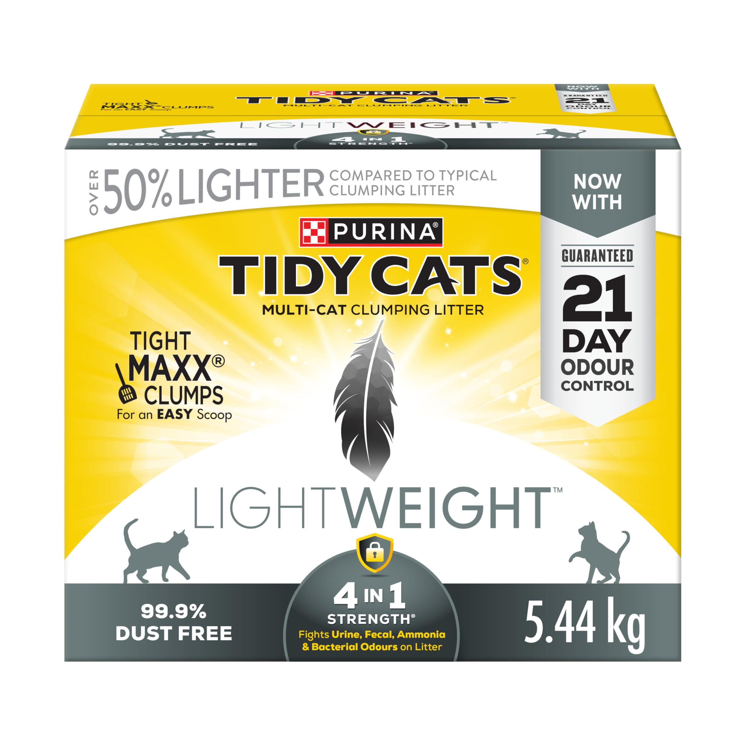 Tidy Cats 4-in-1 Strength Cat Litter, LightWeight Multi-Cat - 5.44 kg Box 🍁 All In One Marketplace Canada