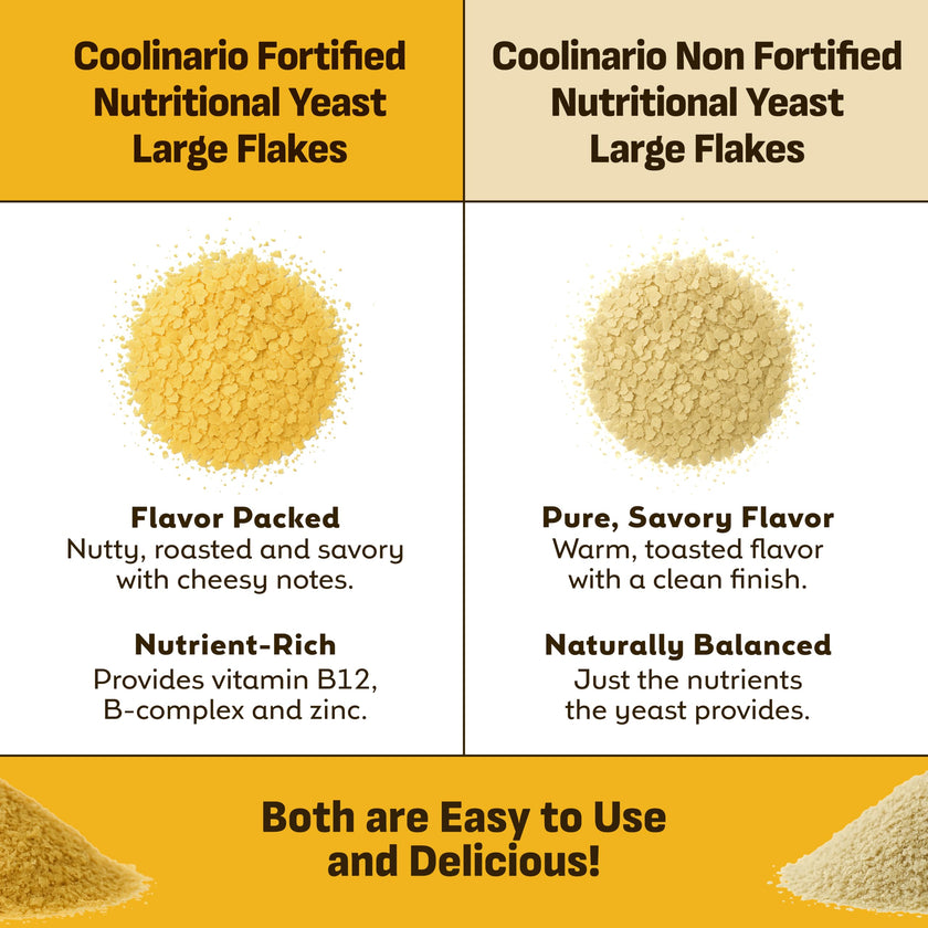 Coolinario Nutritional Yeast, Fortified, Large Flakes (1 GAL - 1.5 LBS) 🍁 All In One Marketplace Canada