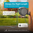 GARDENA 20505-80, 100 Foot Wall Mounted Retractable Reel with Hose Guide, Automatic retraction for Easy Watering,1/2