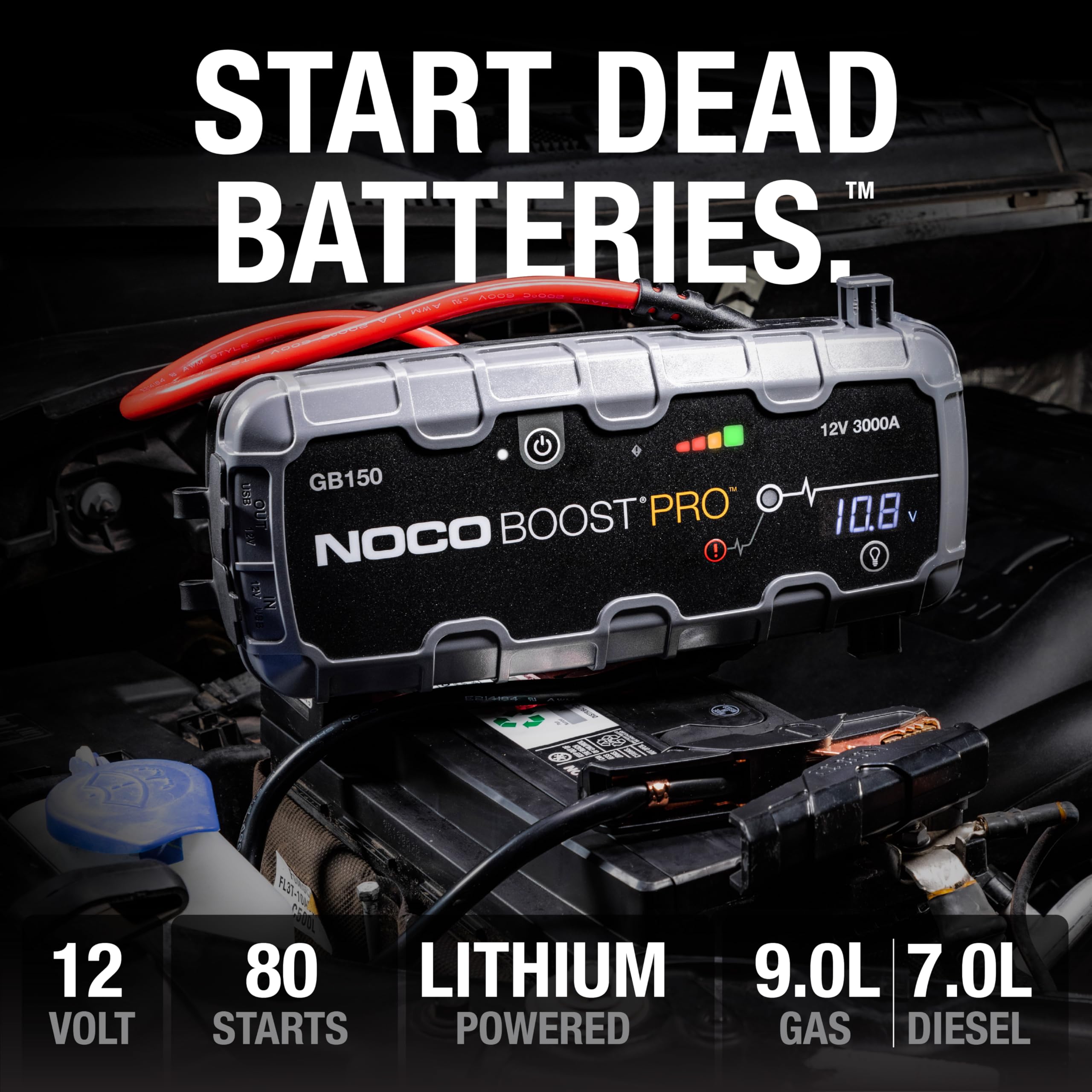 NOCO Boost GB150 3000A UltraSafe Jump Starter, 12V Lithium Battery Booster 🍁 All In One Marketplace Canada