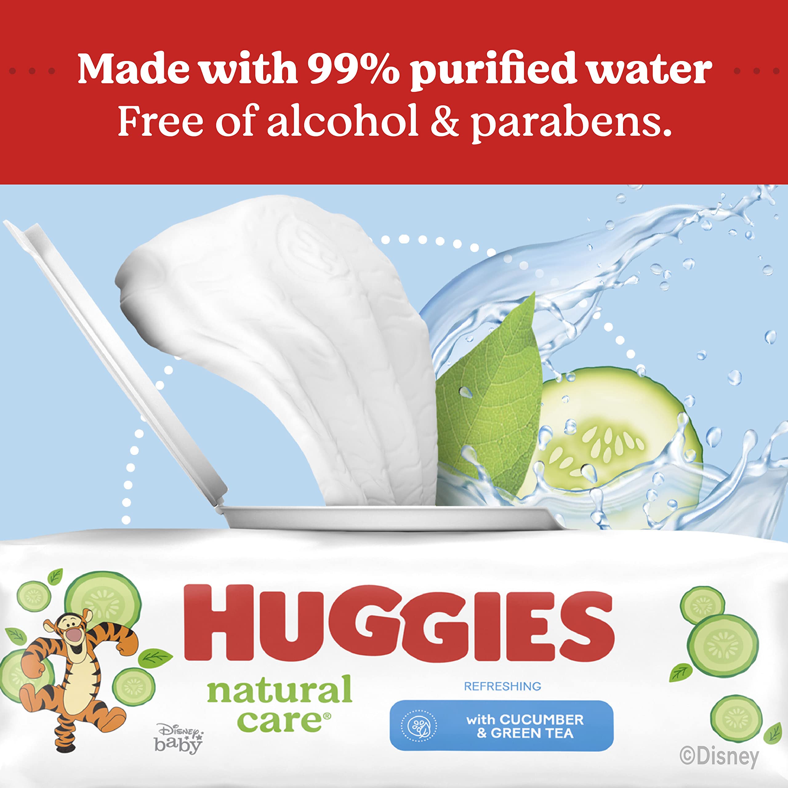 Baby Wipes, Huggies Natural Care Refreshing, SCENTED, Hypoallergenic, 6 Refill Packs, 1008 Count 🍁 All In One Marketplace Canada