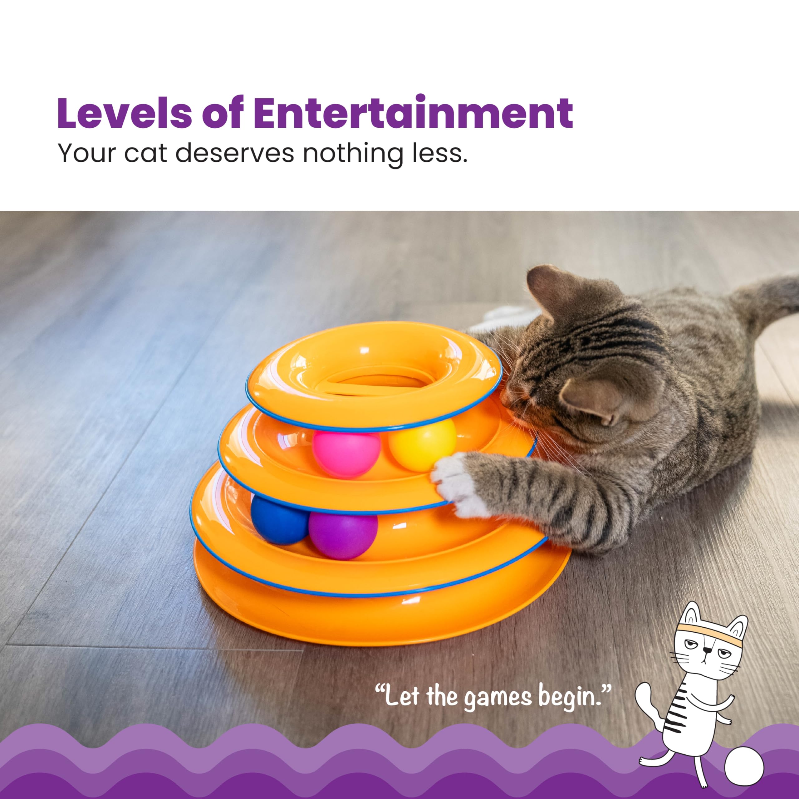 Petstages Tower of Tracks Interactive 3-Tier Cat Toy 🍁 All In One Marketplace Canada