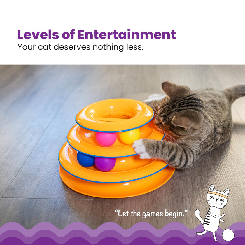Petstages Tower of Tracks Interactive 3-Tier Cat Toy 🍁 All In One Marketplace Canada