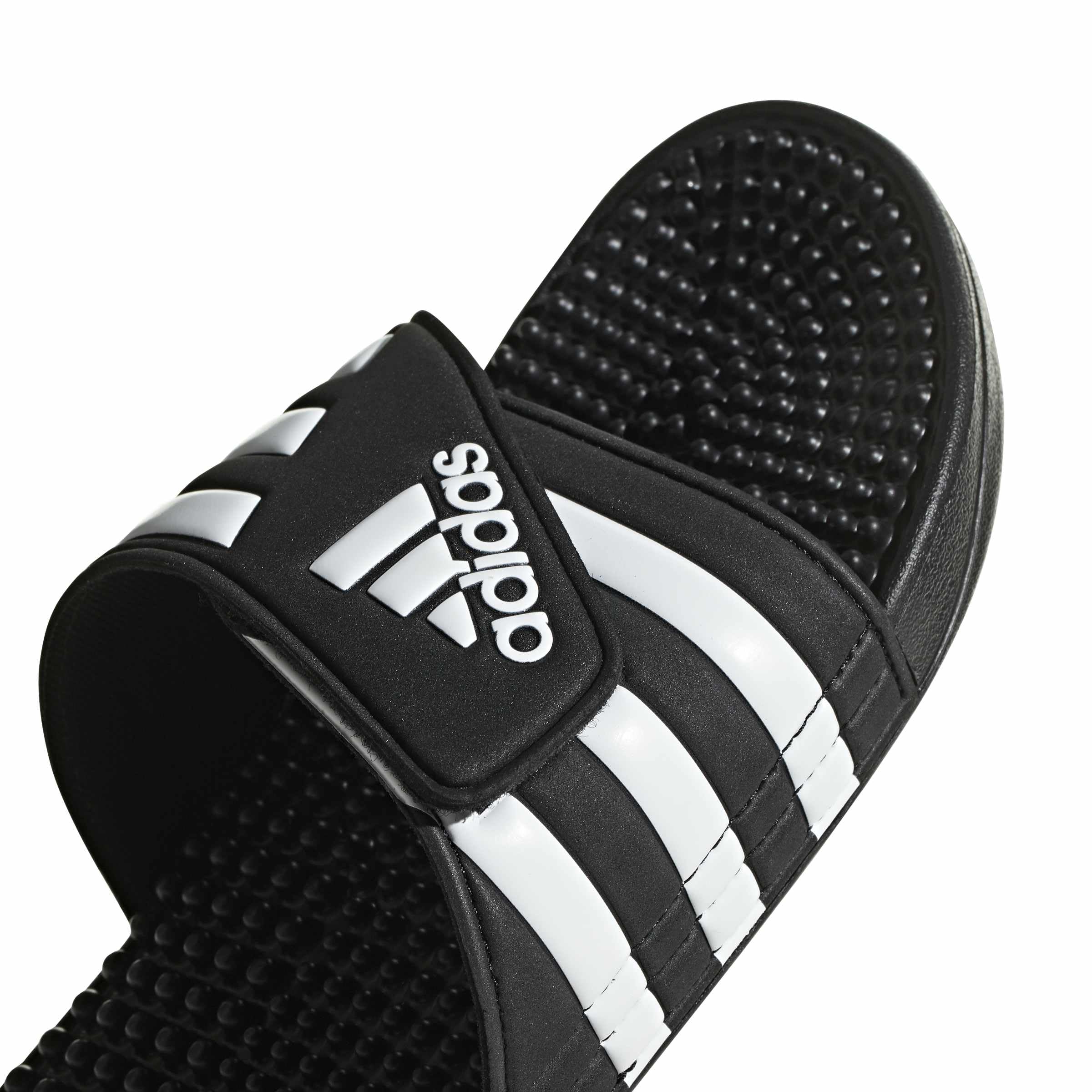 adidas Unisex-Adult Adissage, Core Black/White/Core Black, 12 🍁 All In One Marketplace Canada