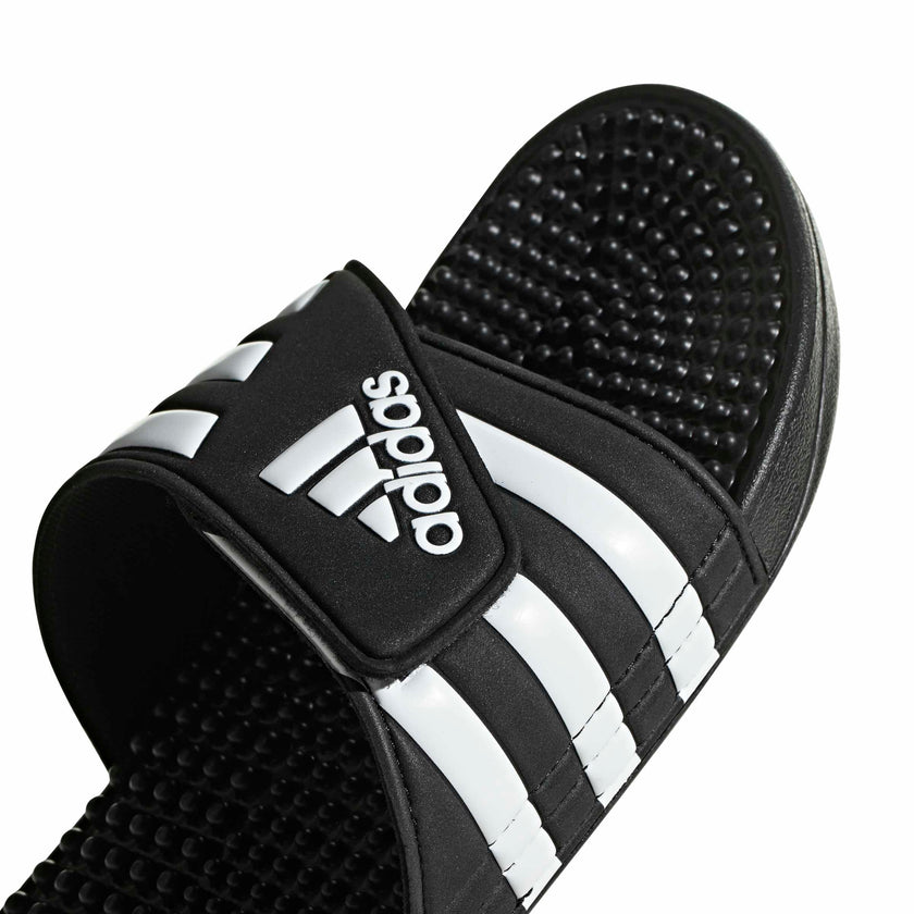 adidas Unisex-Adult Adissage, Black/White/Black, 8 🍁 All In One Marketplace Canada