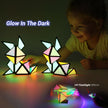 TOSY Magnet Pyramid Glow - 1 Cube Transforms into 1 Billion Shapes, 12 Pieces, 243 Rare Earth Magnets, Glowing, Holographic Design Magnet Tiles Creative Puzzle STEM/STEAM Toy 🍁 All In One Marketplace Canada