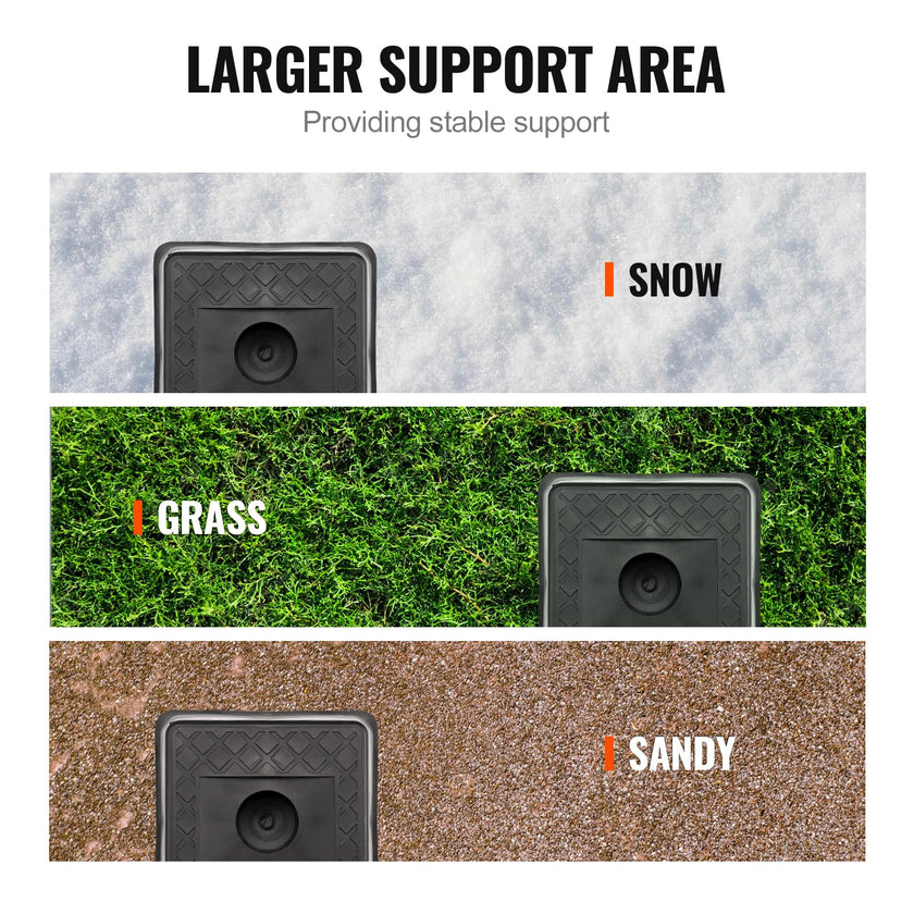 VEVOR Trailer Jack Block, 6000 lbs Capacity per RV Leveling Block, Polypropylene RV Camper Stabilizer Blocks, RV Travel Accessories Use for Any Tongue Jack, Post, Foot, 5th Wheels, 4-Pack 🍁 All In One Marketplace Canada