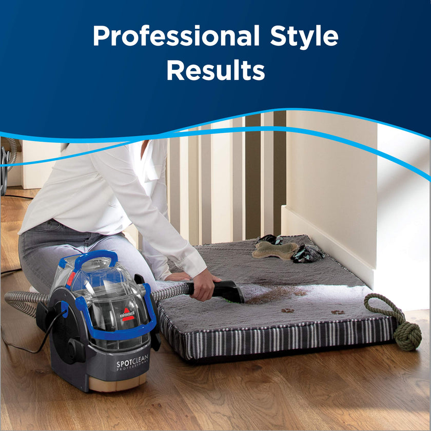 BISSELL Spotclean Professional Portable Carpet And Upholstery Deep Cleaner With Full-Sized 5.9 Amp, 5Ft Hose With 3