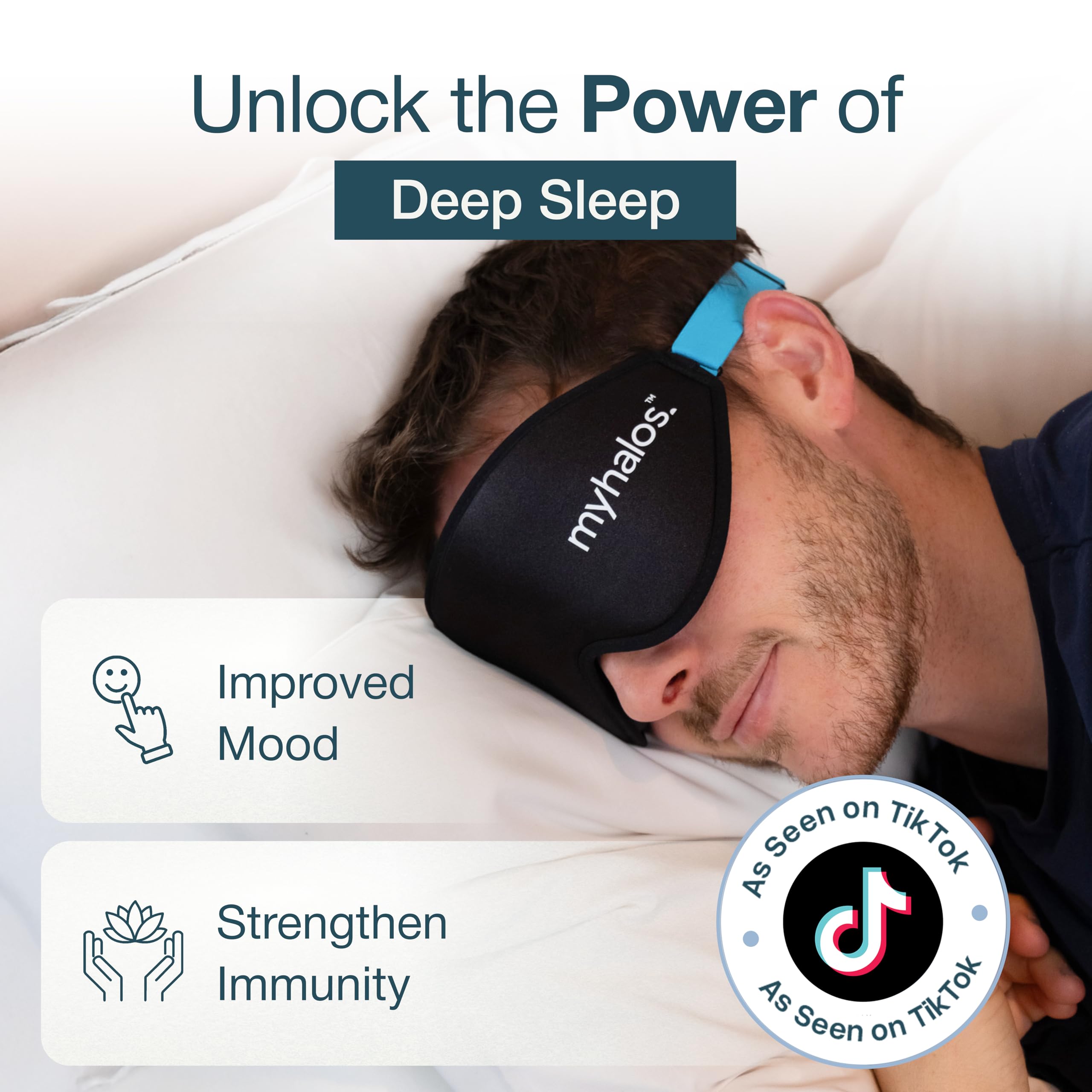MyHalos® Sleep Mask – 3D Blackout Eye Mask for Women & Men, Side Sleepers, Zero Pressure Memory Foam Eyelash Friendly, Breathable,Award-Winning Sleep Aid for Travel (Black, 1 Count (Pack of 1) 🍁 All In One Marketplace Canada