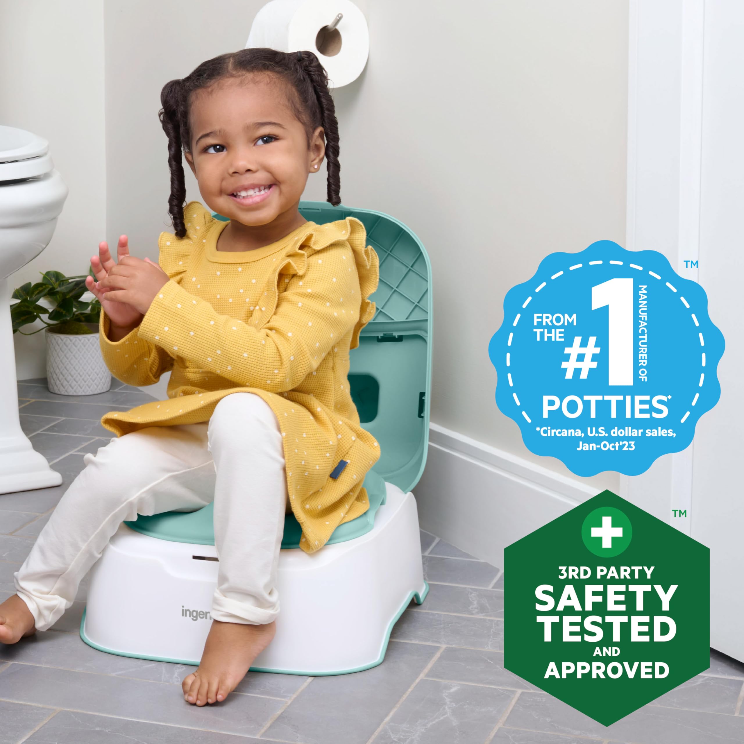 Ingenuity Prepare to Potty 3-in-1 System - Potty, Topper, Step Stool, Easy Setup, For Ages 18 Months+ 🍁 All In One Marketplace Canada