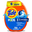 Tide PODS Laundry Detergent Pacs, Original Scent, Powerful 3-in-1 Clean in one Step, HE Compatible, 112 Count 🍁 All In One Marketplace Canada