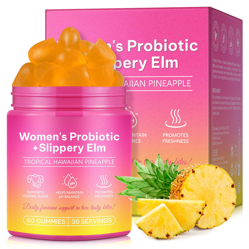 Probiotics Gummies for Women Wellness, Pineapple Flavor, 60 Gummies (1 Pack) 🍁 All In One Marketplace Canada