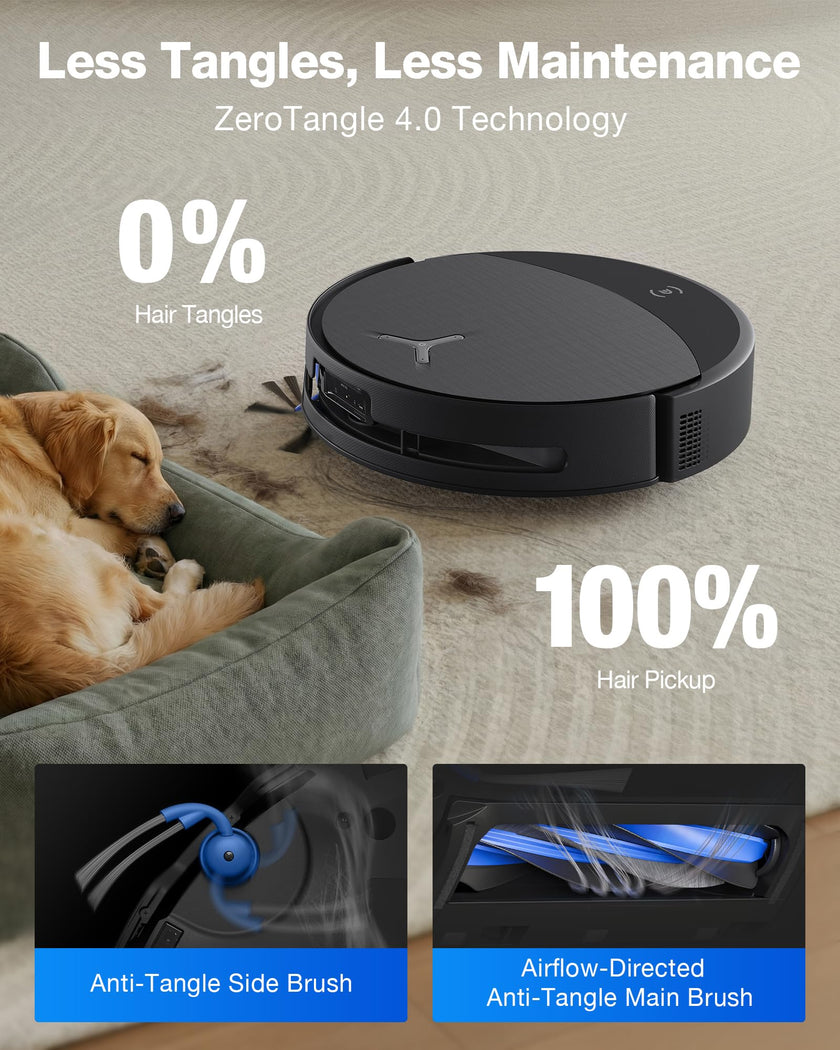 ECOVACS DEEBOT T90 PRO OMNI Robot Vacuum and Mop, 30,000Pa Suction, Instant Self-Cleaning OZMO Roller Mop, TruEdge Deep Edge Cleaning, ZeroTangle, Hot Water Wash & 145°F Air Dry, AI Obstacle Avoidance 🍁 All In One Marketplace Canada