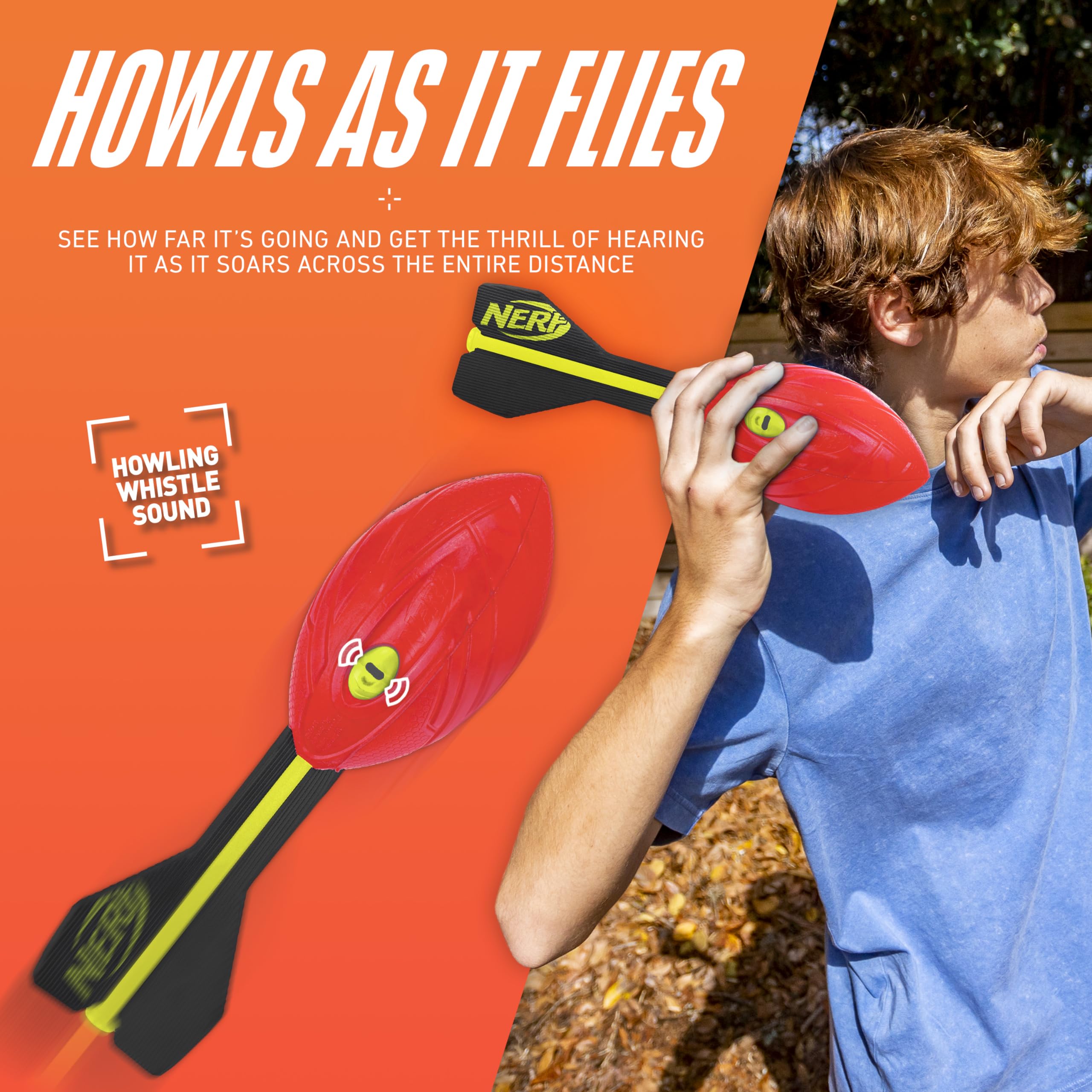 Nerf Vortex Aero Howler Foam Ball – Classic Long-Distance Football - Flight-Optimizing Tail - Hand Grip – Indoor and Outdoor Fun 🍁 All In One Marketplace Canada