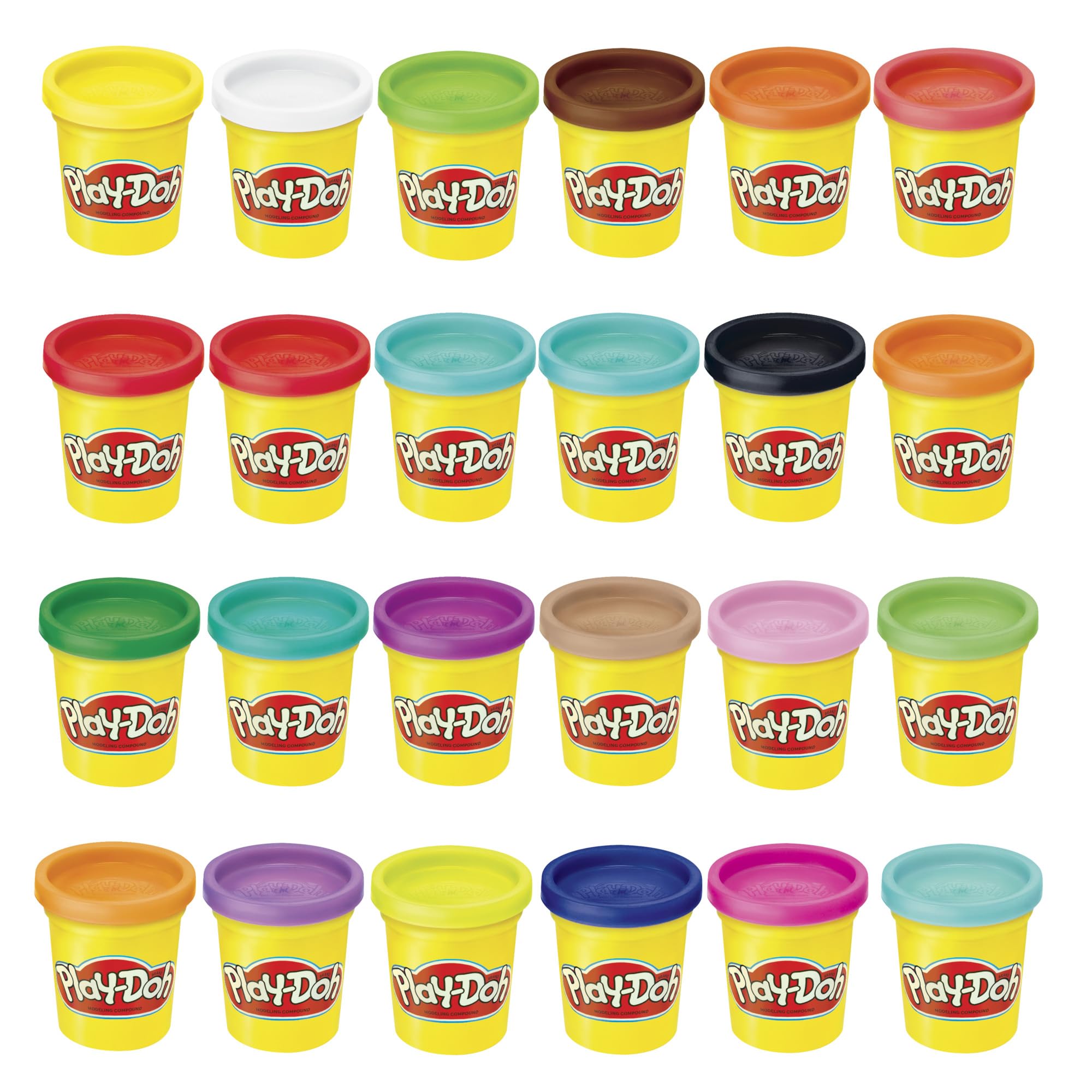 Play-Doh 24-Pack of Modeling Compound for Kids Toys for 2 Year Old and Up, 3-Ounce Cans, Great for Arts and Crafts, Party Favors 🍁 All In One Marketplace Canada