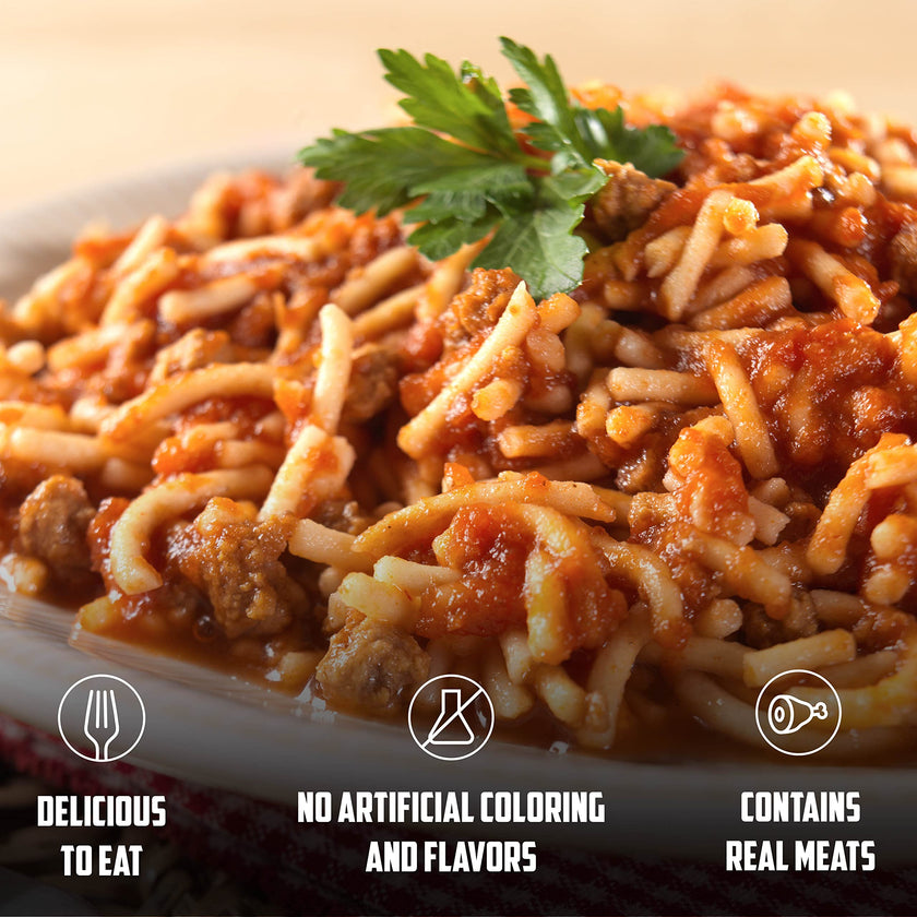 Mountain House Spaghetti with Meat Sauce Pouch| Freeze Dried Backpacking & Camping Food | Survival & Emergency Food | Entree Meal | Easy to Prepare | Delicious and Nutritious | Single Pouch 🍁 All In One Marketplace Canada