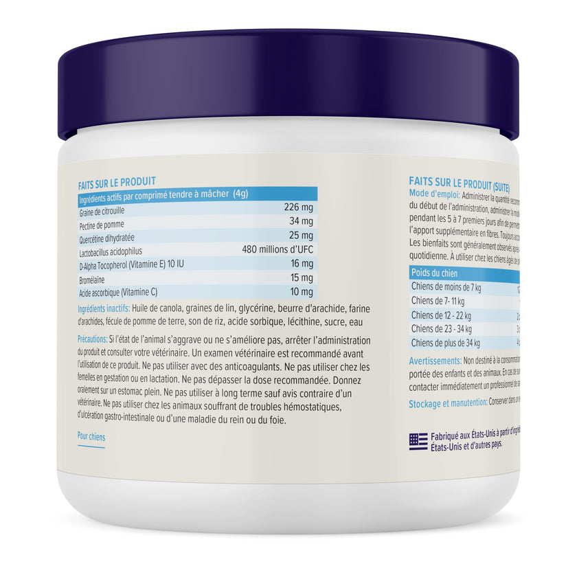 Vetnique Glandex Anal Gland Soft Chews for Dogs, Anal Gland Support, Boot The Scoot Fibre Supplement with Pumpkin, Unique Fiber Blend Probiotics & Digestive Enzymes (Peanut Butter, 60ct Chews) 🍁 All In One Marketplace Canada