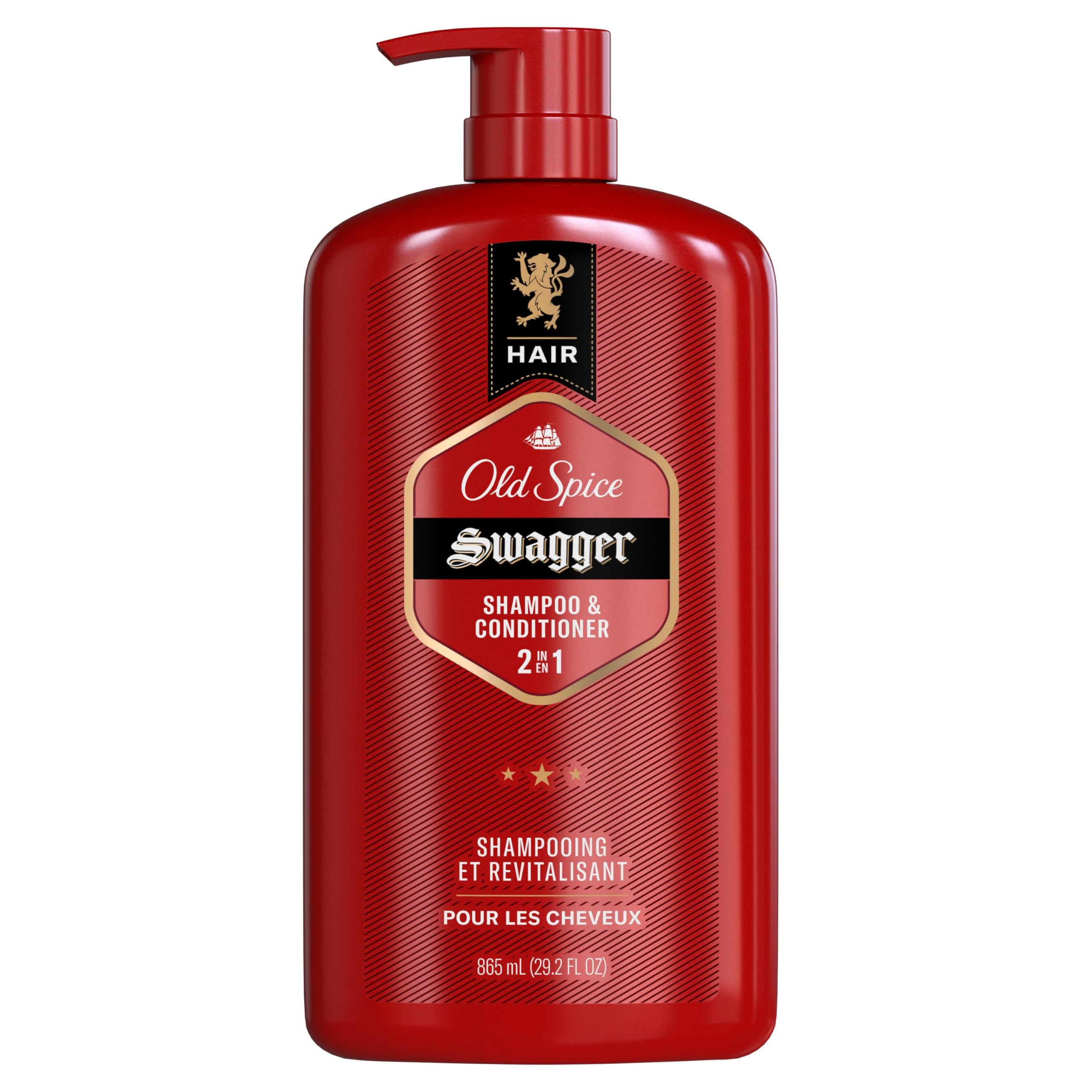 Old Spice Swagger 2in1 Shampoo and Conditioner for Men, Twin Pack, 1.73 L Total (865 mL Each) 🍁 All In One Marketplace Canada
