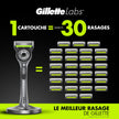 Gillette Mens Razor Blade Refills with Exfoliating Bar by GilletteLabs, Compatible Only with GilletteLabs Razors with Exfoliating Bar and Heated Razor, 4 Razor Blade Cartridges 🍁 All In One Marketplace Canada