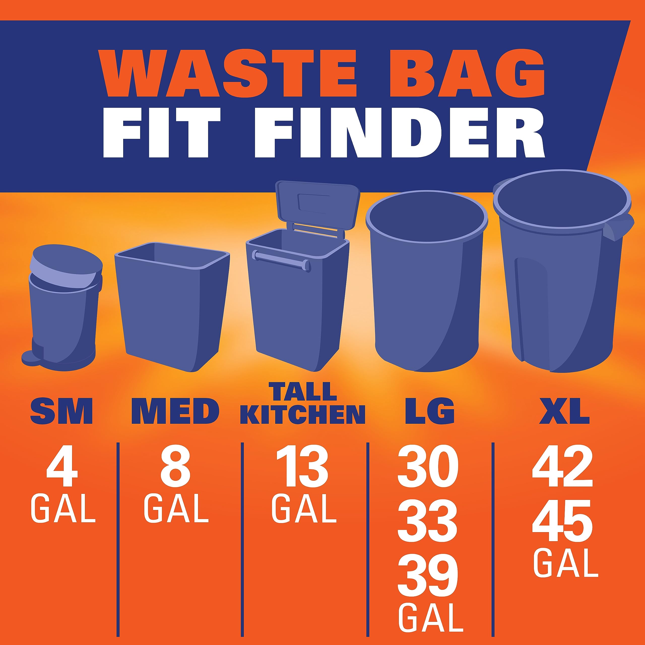 Hefty Recycling Trash/Garbage Bags (Blue, Kitchen Drawstring, 13 Gallon, 60 Count) 🍁 All In One Marketplace Canada