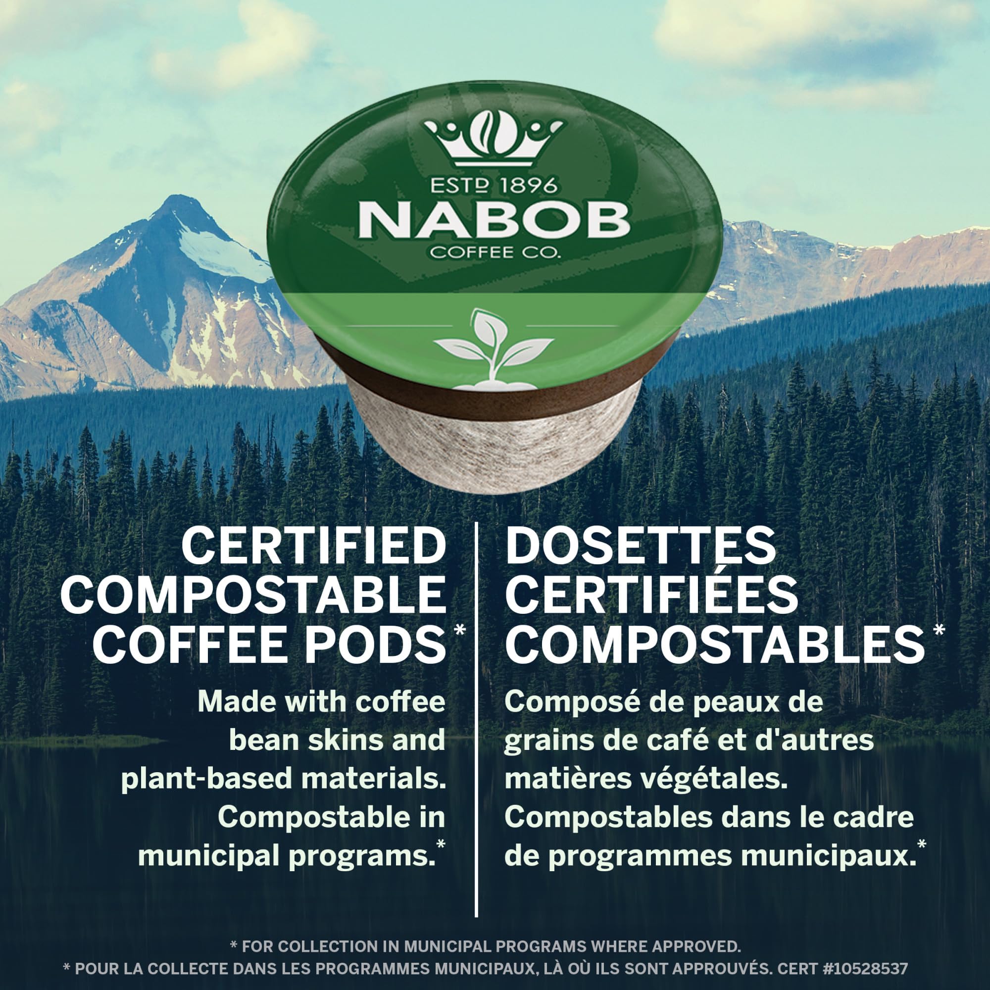 Nabob Breakfast Blend 100% Compostable Pods, 56 Pods 🍁 All In One Marketplace Canada