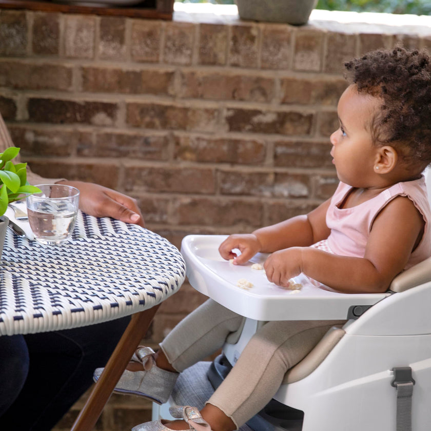 Ingenuity Baby Base 2-in-1 Booster Feeding and Floor Seat with Self-Storing Tray - Cashmere 🍁 All In One Marketplace Canada