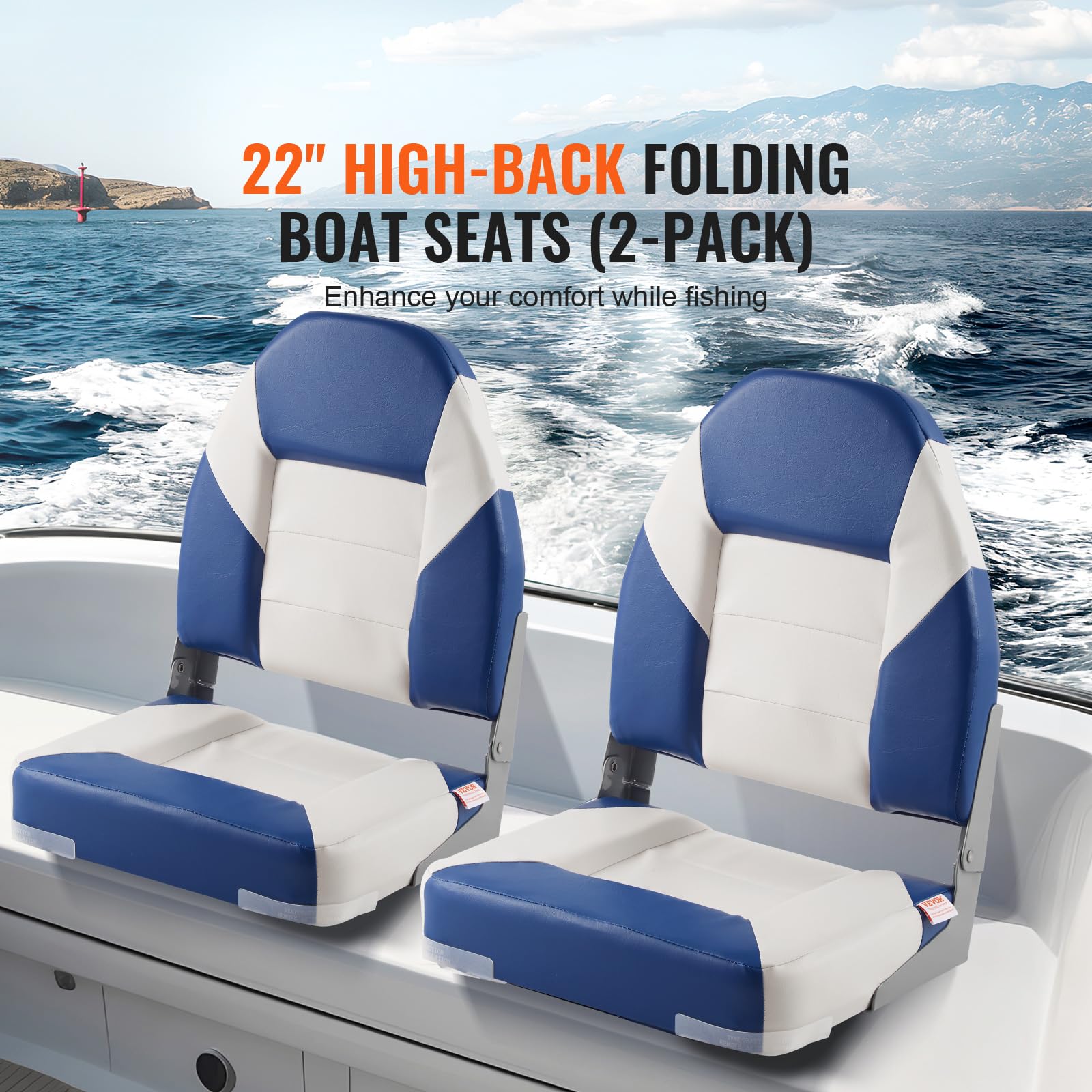VEVOR High Back Boat Seats, 21.85