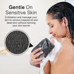 Yiclick Exfoliating Washcloth Towel, Exfoliating Body Scrubber, Back Scrubber Washer for Shower Bath, African Net Sponge Loofah Body Scrub Exfoliator, Exfoliating Cloth Brush Gloves for Women (Grey) 🍁 All In One Marketplace Canada