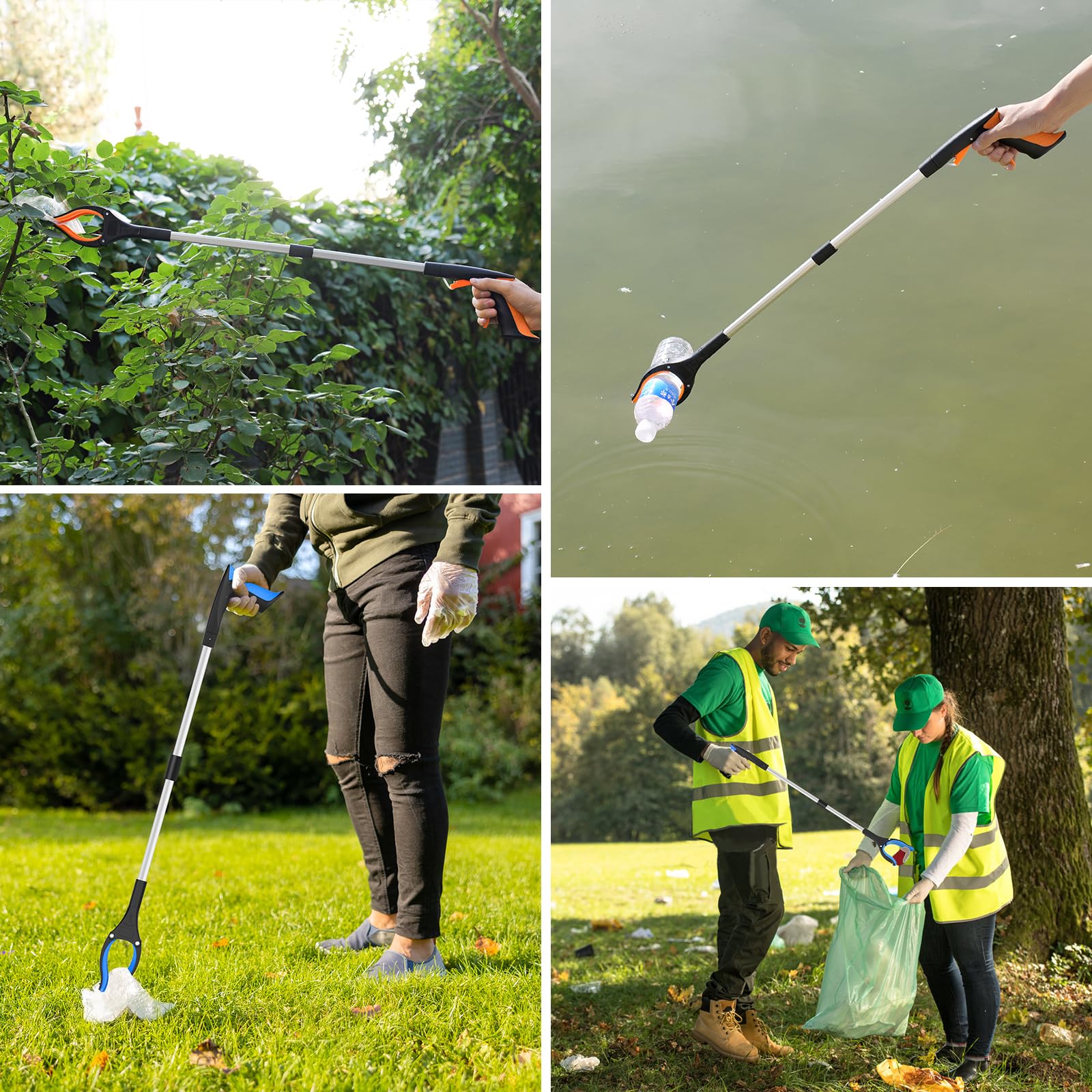 REWKCY 32in/83cm Grabber Reacher Tool 2-Pack, Foldable Reacher Grabber with 360° Rotating Jaw & Magnet, Heavy Duty Pick Up Stick for Seniors 🍁 All In One Marketplace Canada