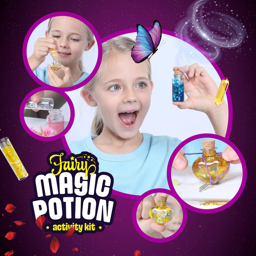 Dan&Darci Magic Fairy Potion Kit for Boys - Birthday Gifts for Girls - Gift Ideas for Girls Ages 6, 7, 8, 9, 10 - Toys 8-10, 7-8 - Arts & Crafts for Boys 6-8 🍁 All In One Marketplace Canada