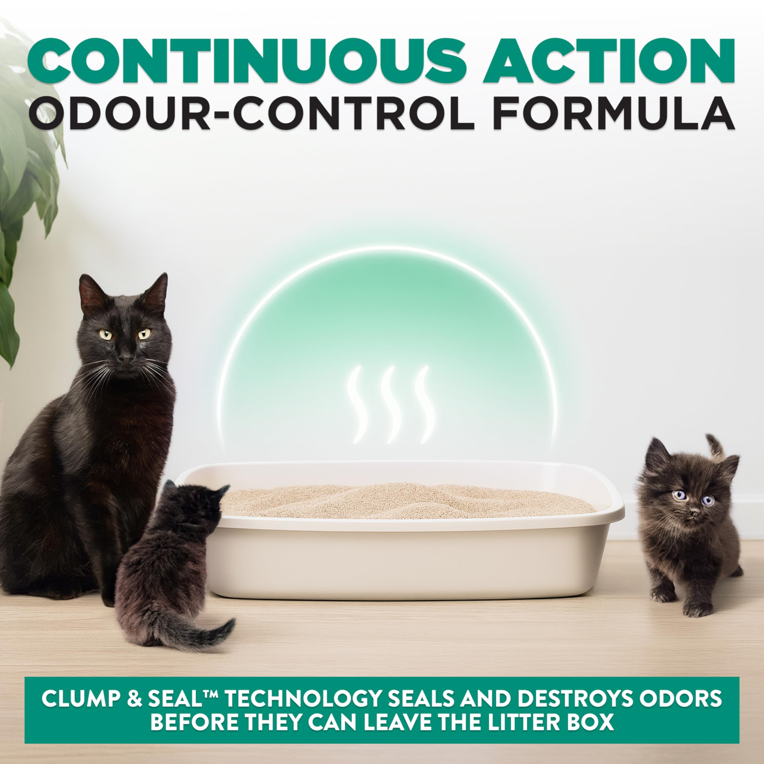 Arm & Hammer Clump & Seal Slide Clay Cat Litter, Non-Stop Odour Control, 12.7kg, 7 Days of Odour Control, Dust Free, Clumping Litter (Pack of 1) 🍁 All In One Marketplace Canada