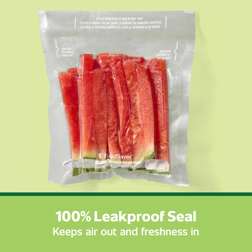FoodSaver Quart Pre-Cut Vacuum Seal Bags (946 mL), Easy Use, Align to Seal and Tear to Open Vacuum Sealer Food Storage Bags, 43 Pack 🍁 All In One Marketplace Canada