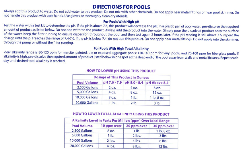 Robelle 6-Pounds Premium pH Down for Pools, Concentrated Sodium Bisulfate, Made in USA 🍁 All In One Marketplace Canada