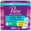 Poise Ultra Thin Incontinence Pads & Postpartum Incontinence Pads, 3 Drop Light Absorbency, Regular Length, 144 Count (3 Packs of 48) 🍁 All In One Marketplace Canada