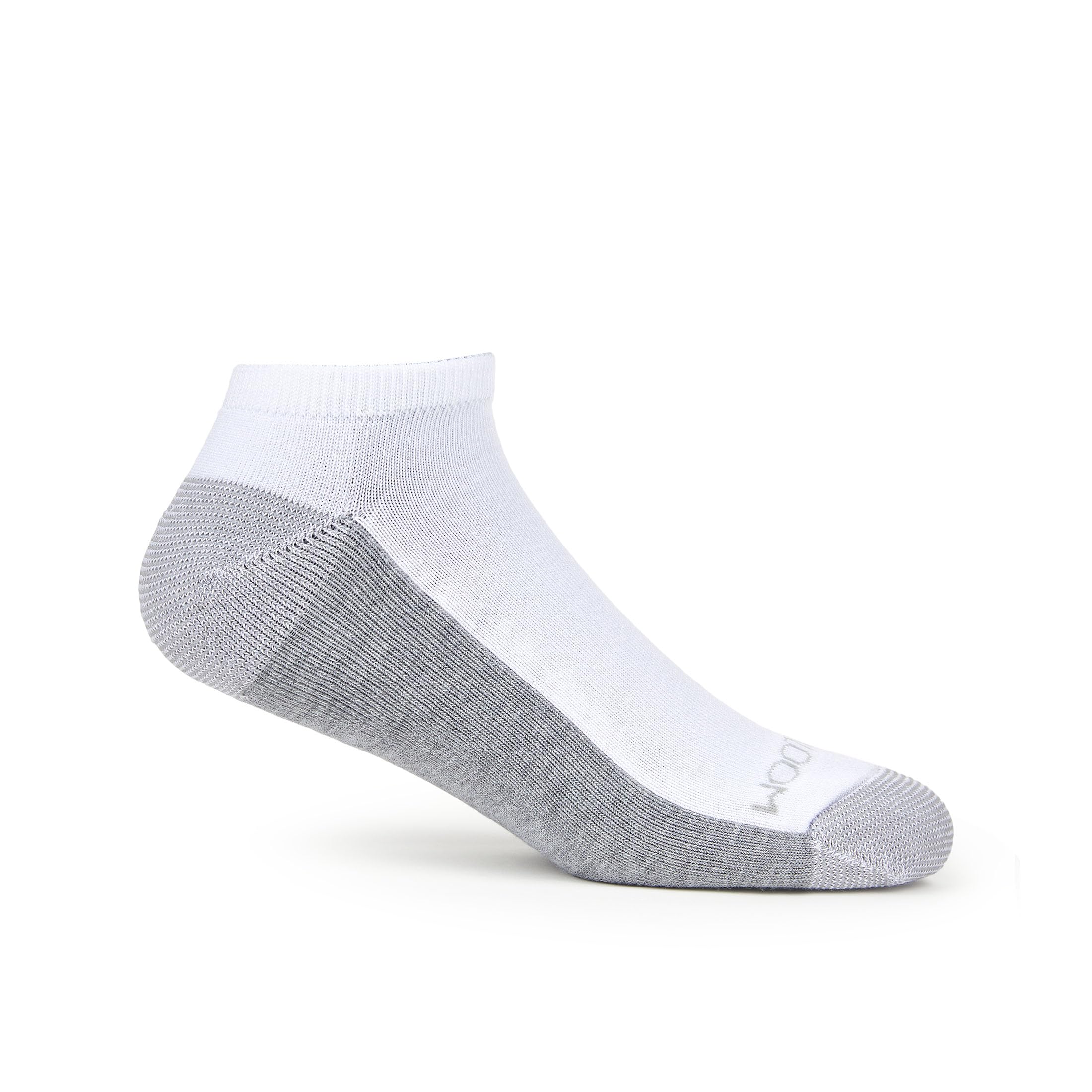 Fruit of the Loom mens 12 Pair Pack Dual Defense Cushioned Socks, White/Grey, 6-12 🍁 All In One Marketplace Canada