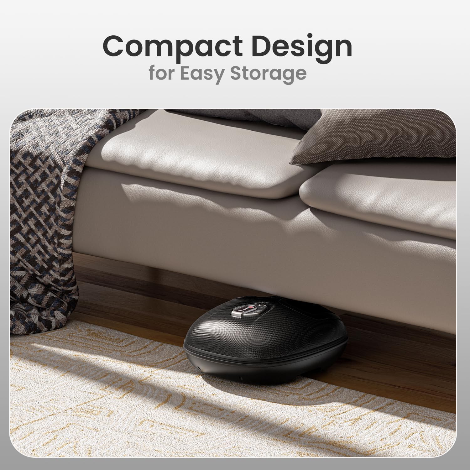 RENPHO Foot Massager with Heat, Deep Kneading Electric Shiatsu Foot Massager Machine with Wireless Remote Control, 3 Heating Levels & Air Compression, Birthday Gifts for Women Men 🍁 All In One Marketplace Canada